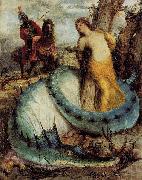 Arnold Bocklin, Angelika, von einem Drachen bewacht oder Angelica und Ruggiero